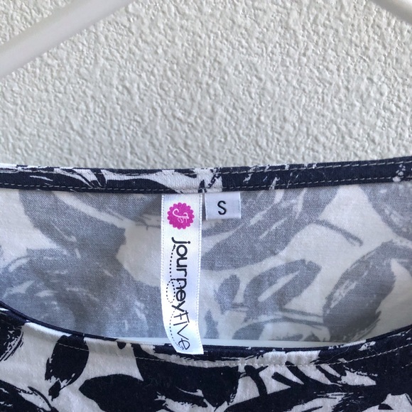 Blue and white floral vintage styled dress - Picture 2 of 3